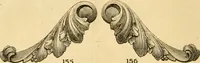 An illustration from Descriptive price list of patented artificial wood ornaments, for furniture manufacturers, architects, builders, interior decorators, stair builders, car builders, organ manufacturers, steamboat builders, etc. etc. (1871)