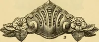 An illustration from Descriptive price list of patented artificial wood ornaments, for furniture manufacturers, architects, builders, interior decorators, stair builders, car builders, organ manufacturers, steamboat builders, etc. etc. (1871)