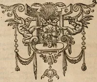An illustration from De scriptoribvs ecclesiasticis liber vnvs, cvm adivnctis indicibvs vndecim, & breui chronologia ab orbe condito vsque ad annum M.DC.XII .. (1613)