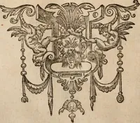 An illustration from De scriptoribvs ecclesiasticis liber vnvs, cvm adivnctis indicibvs vndecim, & breui chronologia ab orbe condito vsque ad annum M.DC.XII .. (1613)