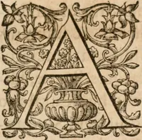 An illustration from De scriptoribvs ecclesiasticis liber vnvs, cvm adivnctis indicibvs vndecim, & breui chronologia ab orbe condito vsque ad annum M.DC.XII .. (1613)