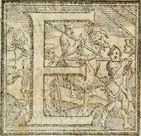 An illustration from Descritione della pompa fvnerale fatta nelle esseqvie del sermo. sig. Cosimo de' Medici, gran duca di Toscana : nell' alma città di Fiorenza il giorno xvij. di maggio dell' anno MDLXXIIII (1574)