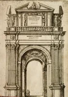 Picture 12 of 14 from Descrittione de gli apparati fatti in Bologna per la venvta di n. s. papa Clemente VIII. Con gli disegni de gli archi, statue, & pitture. Dedicata a gli ill.mi sig. del reggimento di Bologna (1598), leaf 30