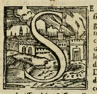 An illustration from Descrittione della pompa et del apparato fatto in Roma per la translatione del corpo di S. Gregorio Nazianzeno dal Monistero di S. Maria di Campo Marzo nella Chiesa di S. Pietro nella Capella Gregoriana (1580)