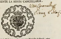Picture 1 of 52 from Descrittione del Regno di Napoli : diuiso in dodeci prouincie, nella quale con breuità si tratta della fedelissima città di Napoli, e dele cose più notabili di essa, e delle città e terre più illustri del Regno, con le famiglie nobili, non solo di quella, ma dell'altre città di esso Regno : con i vescouadi, & arciuescouadi, e santi, che sono in esso ... (1671), leaf 7