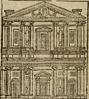 Picture 67 of 366 from Descrittione di Roma antica e moderna : nella quale si contengono chiese, monasterij, hospedali, compagnie, collegij e seminarij, tempij, teatri, anfiteatri, naumachie, cerchi, fori, curie, palazzi, e statue, librerie, musei, pitture, sculture, & i nomi de gli artefici : indice de'sommi pontefici, imperatori e duchi : con due copiosissime tauole (1643), leaf 187