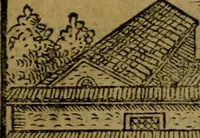 An illustration from Descrittione di Roma antica e moderna : nella quale si contengono chiese, monasterij, hospedali, compagnie, collegij e seminarij, tempij, teatri, anfiteatri, naumachie, cerchi, fori, curie, palazzi, e statue, librerie, musei, pitture, sculture, & i nomi de gli artefici : indice de'sommi pontefici, imperatori e duchi : con due copiosissime tauole (1643)
