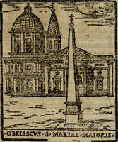 Picture 12 of 366 from Descrittione di Roma antica e moderna : nella quale si contengono chiese, monasterij, hospedali, compagnie, collegij e seminarij, tempij, teatri, anfiteatri, naumachie, cerchi, fori, curie, palazzi, e statue, librerie, musei, pitture, sculture, & i nomi de gli artefici : indice de'sommi pontefici, imperatori e duchi : con due copiosissime tauole (1643), leaf 45