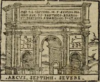 Picture 186 of 366 from Descrittione di Roma antica e moderna : nella quale si contengono chiese, monasterij, hospedali, compagnie, collegij e seminarij, tempij, teatri, anfiteatri, naumachie, cerchi, fori, curie, palazzi, e statue, librerie, musei, pitture, sculture, & i nomi de gli artefici : indice de'sommi pontefici, imperatori e duchi : con due copiosissime tauole (1643), leaf 521