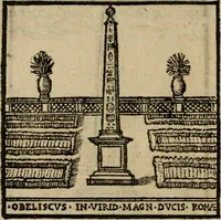 Picture 216 of 366 from Descrittione di Roma antica e moderna : nella quale si contengono chiese, monasterij, hospedali, compagnie, collegij e seminarij, tempij, teatri, anfiteatri, naumachie, cerchi, fori, curie, palazzi, e statue, librerie, musei, pitture, sculture, & i nomi de gli artefici : indice de'sommi pontefici, imperatori e duchi : con due copiosissime tauole (1643), leaf 571
