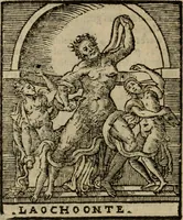 An illustration from Descrittione di Roma antica e moderna : nella quale si contengono chiese, monasterij, hospedali, compagnie, collegij e seminarij, tempij, teatri, anfiteatri, naumachie, cerchi, fori, curie, palazzi, e statue, librerie, musei, pitture, sculture, & i nomi de gli artefici : indice de'sommi pontefici, imperatori e duchi : con due copiosissime tauole (1643)