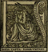 An illustration from Descrittione di Roma antica e moderna : nella quale si contengono chiese, monasterij, hospedali, compagnie, collegij e seminarij, tempij, teatri, anfiteatri, naumachie, cerchi, fori, curie, palazzi, e statue, librerie, musei, pitture, sculture, & i nomi de gli artefici : indice de'sommi pontefici, imperatori e duchi : con due copiosissime tauole (1643)