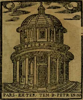 Picture 25 of 366 from Descrittione di Roma antica e moderna : nella quale si contengono chiese, monasterij, hospedali, compagnie, collegij e seminarij, tempij, teatri, anfiteatri, naumachie, cerchi, fori, curie, palazzi, e statue, librerie, musei, pitture, sculture, & i nomi de gli artefici : indice de'sommi pontefici, imperatori e duchi : con due copiosissime tauole (1643), leaf 66