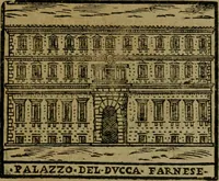 Picture 304 of 366 from Descrittione di Roma antica e moderna : nella quale si contengono chiese, monasterij, hospedali, compagnie, collegij e seminarij, tempij, teatri, anfiteatri, naumachie, cerchi, fori, curie, palazzi, e statue, librerie, musei, pitture, sculture, & i nomi de gli artefici : indice de'sommi pontefici, imperatori e duchi : con due copiosissime tauole (1643), leaf 746