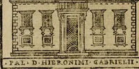 Picture 336 of 366 from Descrittione di Roma antica e moderna : nella quale si contengono chiese, monasterij, hospedali, compagnie, collegij e seminarij, tempij, teatri, anfiteatri, naumachie, cerchi, fori, curie, palazzi, e statue, librerie, musei, pitture, sculture, & i nomi de gli artefici : indice de'sommi pontefici, imperatori e duchi : con due copiosissime tauole (1643), leaf 769