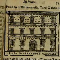 Picture 340 of 366 from Descrittione di Roma antica e moderna : nella quale si contengono chiese, monasterij, hospedali, compagnie, collegij e seminarij, tempij, teatri, anfiteatri, naumachie, cerchi, fori, curie, palazzi, e statue, librerie, musei, pitture, sculture, & i nomi de gli artefici : indice de'sommi pontefici, imperatori e duchi : con due copiosissime tauole (1643), leaf 772