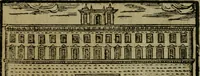 An illustration from Descrittione di Roma antica e moderna : nella quale si contengono chiese, monasterij, hospedali, compagnie, collegij e seminarij, tempij, teatri, anfiteatri, naumachie, cerchi, fori, curie, palazzi, e statue, librerie, musei, pitture, sculture, & i nomi de gli artefici : indice de'sommi pontefici, imperatori e duchi : con due copiosissime tauole (1643)