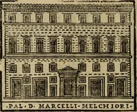Picture 350 of 366 from Descrittione di Roma antica e moderna : nella quale si contengono chiese, monasterij, hospedali, compagnie, collegij e seminarij, tempij, teatri, anfiteatri, naumachie, cerchi, fori, curie, palazzi, e statue, librerie, musei, pitture, sculture, & i nomi de gli artefici : indice de'sommi pontefici, imperatori e duchi : con due copiosissime tauole (1643), leaf 779