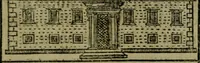 An illustration from Descrittione di Roma antica e moderna : nella quale si contengono chiese, monasterij, hospedali, compagnie, collegij e seminarij, tempij, teatri, anfiteatri, naumachie, cerchi, fori, curie, palazzi, e statue, librerie, musei, pitture, sculture, & i nomi de gli artefici : indice de'sommi pontefici, imperatori e duchi : con due copiosissime tauole (1643)