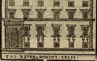 Picture 359 of 366 from Descrittione di Roma antica e moderna : nella quale si contengono chiese, monasterij, hospedali, compagnie, collegij e seminarij, tempij, teatri, anfiteatri, naumachie, cerchi, fori, curie, palazzi, e statue, librerie, musei, pitture, sculture, & i nomi de gli artefici : indice de'sommi pontefici, imperatori e duchi : con due copiosissime tauole (1643), leaf 783
