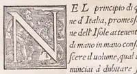 An illustration from Descrittione di tvtta Italia di F. Leandro Alberti bolognese : nella qvale si contiene il sito di essa, l'origine, & le Signorie della Città, & de i Castelli, co i nomi antichi, & moderni, i costumi de' popoli, le conditioni de i paesi : et piv, gli hvomini famosi, che l'hanno illustrata, i Monti, i Laghi, i Fiumi, le Fontane, i Bagni, le Minere; con tutte l'opere marauigliose in lei dalla Natura prodotte (1553)
