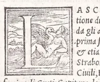 An illustration from Descrittione di tvtta Italia di F. Leandro Alberti bolognese : nella qvale si contiene il sito di essa, l'origine, & le Signorie della Città, & de i Castelli, co i nomi antichi, & moderni, i costumi de' popoli, le conditioni de i paesi : et piv, gli hvomini famosi, che l'hanno illustrata, i Monti, i Laghi, i Fiumi, le Fontane, i Bagni, le Minere; con tutte l'opere marauigliose in lei dalla Natura prodotte (1553)