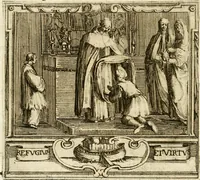 An illustration from Descrizion delle feste fatte in Firenze per la canonizzazione di Sto. Andrea Corsini (1632)