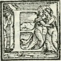 An illustration from Descrizione della entrata della serenissima regina Giovanna d'Avstria et dell'apparato, fatto in Firenze nella venuta, & per le felicissime nozze di Sua Altezza et dell'illustrissimo, & eccellentissimo s. Don Francesco de Medici, principe di Fiorenza, & di Siena (1566)