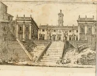 An illustration from Descrizione delle statue, bassirilievi, busti, altri antichi monumenti, e quadri de più celebri pennelli, che si custodiscono ne palazzi di Campidoglio (1775)