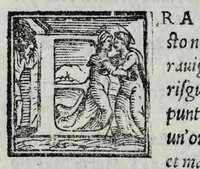 An illustration from Descrizione dell' entrata della sereniss. reina Giouanna d'Austria et dell'apparato, fatto in Firenze nella venuta, & per le felicissime nozze di S. Altezza et dell' illustrissimo & eccellentiss. S. Don Francesco de Medici, prencipe di Fiorenza, & di Siena (1566)