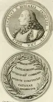 An illustration from Descrizione del museo d'antiquaria e del gabinetto d'istoria naturale del signor principe di Biscari (1787)