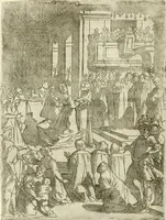 An illustration from Descrizione del regale apparato per le nozze della serenissima Madama Cristina di Loreno, moglie del serenissimo don Ferdinando Medici, III. granduca di Toscana (1589)