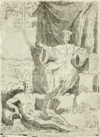 An illustration from Descrizione del regale apparato per le nozze della serenissima Madama Cristina di Loreno, moglie del serenissimo don Ferdinando Medici, III. granduca di Toscana (1589)