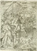An illustration from Descrizione del regale apparato per le nozze della serenissima Madama Cristina di Loreno, moglie del serenissimo don Ferdinando Medici, III. granduca di Toscana (1589)