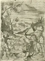 An illustration from Descrizione del regale apparato per le nozze della serenissima Madama Cristina di Loreno, moglie del serenissimo don Ferdinando Medici, III. granduca di Toscana (1589)