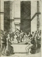 An illustration from Descrizione del regale apparato per le nozze della serenissima Madama Cristina di Loreno, moglie del serenissimo don Ferdinando Medici, III. granduca di Toscana (1589)