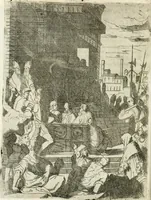 An illustration from Descrizione del regale apparato per le nozze della serenissima Madama Cristina di Loreno, moglie del serenissimo don Ferdinando Medici, III. granduca di Toscana (1589)