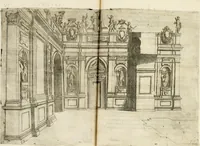 An illustration from Descrizione del regale apparato per le nozze della serenissima Madama Cristina di Loreno, moglie del serenissimo don Ferdinando Medici, III. granduca di Toscana (1589)