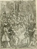An illustration from Descrizione del regale apparato per le nozze della serenissima Madama Cristina di Loreno, moglie del serenissimo don Ferdinando Medici, III. granduca di Toscana (1589)