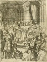 An illustration from Descrizione del regale apparato per le nozze della serenissima Madama Cristina di Loreno, moglie del serenissimo don Ferdinando Medici, III. granduca di Toscana (1589)