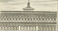 An illustration from Descrizione di Milano : ornata con molti disegni in rame delle fabbriche più cospicue, che si trovano in questa metropoli (1737)