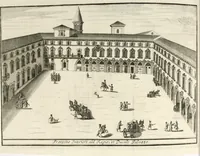 An illustration from Descrizione di Milano : ornata con molti disegni in rame delle fabbriche più cospicue, che si trovano in questa metropoli (1737)