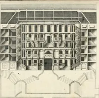 An illustration from Descrizione di Milano : ornata con molti disegni in rame delle fabbriche più cospicue, che si trovano in questa metropoli (1737)