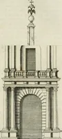 An illustration from Descrizione di Milano : ornata con molti disegni in rame delle fabbriche più cospicue, che si trovano in questa metropoli (1737)