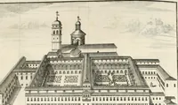 An illustration from Descrizione di Milano : ornata con molti disegni in rame delle fabbriche più cospicue, che si trovano in questa metropoli (1737)