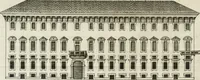 An illustration from Descrizione di Milano : ornata con molti disegni in rame delle fabbriche più cospicue, che si trovano in questa metropoli (1737)