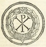 An illustration from Descrizione di Roma antica : formata nuouamente con le autorità di Bartolomeo Marliani, Onofrio Panuinio, Alessandro Donati, Faminio Nardini, e d'altri celebri scrittori antichi, & antiquarij moderni, accennati nella lettera al lettore. Nella quale si discorre degl' archi, aquedotti, basiliche, circhi, colonne, curie, fori, librerie, naumachie, obelischi, palazzi, pitture, ponti, statue, teatri, anfiteatri, tempij, terme, vie, & altri famosi edificij romani. Accresciuta di moltissime figure in rame, di varie medaglie, e di curiose notizie istoriche (1697)