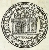 Picture 8 of 22 from Descrizione di Roma moderna : formata nuouamente con le autorità del cardinal Baronio, Alfonso Ciaconio, d'Antonio Bosio, Ottavio Panciroli, e d'altri celebri autori accennati nella lettera al lettore : nella quale si discorre delle sagre basiliche, chiefe, collegij, confraternite, librerie, monasterij, opsedali, fontane, giardini, palazzi, pitture, sculture, e statue più famose, che sono dentro, e fuori della città : come ancora dell'opere pie, indulgenze, e reliquie de' santi custodite nelle dette chiese, e de' sommi pontefici, e cardinali fondatori o restauratori delle medesime : distinta in quattordici rioni, abbellita con figure nuoue di rame, & accresciuta di molte notizie istoriche (1697), leaf 180