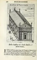 Picture 14 of 22 from Descrizione di Roma moderna : formata nuouamente con le autorità del cardinal Baronio, Alfonso Ciaconio, d'Antonio Bosio, Ottavio Panciroli, e d'altri celebri autori accennati nella lettera al lettore : nella quale si discorre delle sagre basiliche, chiefe, collegij, confraternite, librerie, monasterij, opsedali, fontane, giardini, palazzi, pitture, sculture, e statue più famose, che sono dentro, e fuori della città : come ancora dell'opere pie, indulgenze, e reliquie de' santi custodite nelle dette chiese, e de' sommi pontefici, e cardinali fondatori o restauratori delle medesime : distinta in quattordici rioni, abbellita con figure nuoue di rame, & accresciuta di molte notizie istoriche (1697), leaf 302
