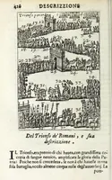 Picture 18 of 22 from Descrizione di Roma moderna : formata nuouamente con le autorità del cardinal Baronio, Alfonso Ciaconio, d'Antonio Bosio, Ottavio Panciroli, e d'altri celebri autori accennati nella lettera al lettore : nella quale si discorre delle sagre basiliche, chiefe, collegij, confraternite, librerie, monasterij, opsedali, fontane, giardini, palazzi, pitture, sculture, e statue più famose, che sono dentro, e fuori della città : come ancora dell'opere pie, indulgenze, e reliquie de' santi custodite nelle dette chiese, e de' sommi pontefici, e cardinali fondatori o restauratori delle medesime : distinta in quattordici rioni, abbellita con figure nuoue di rame, & accresciuta di molte notizie istoriche (1697), leaf 450
